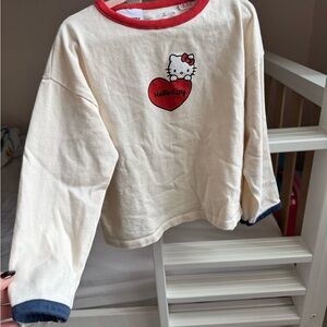 Zara Red and White Hello Kitty Shirt